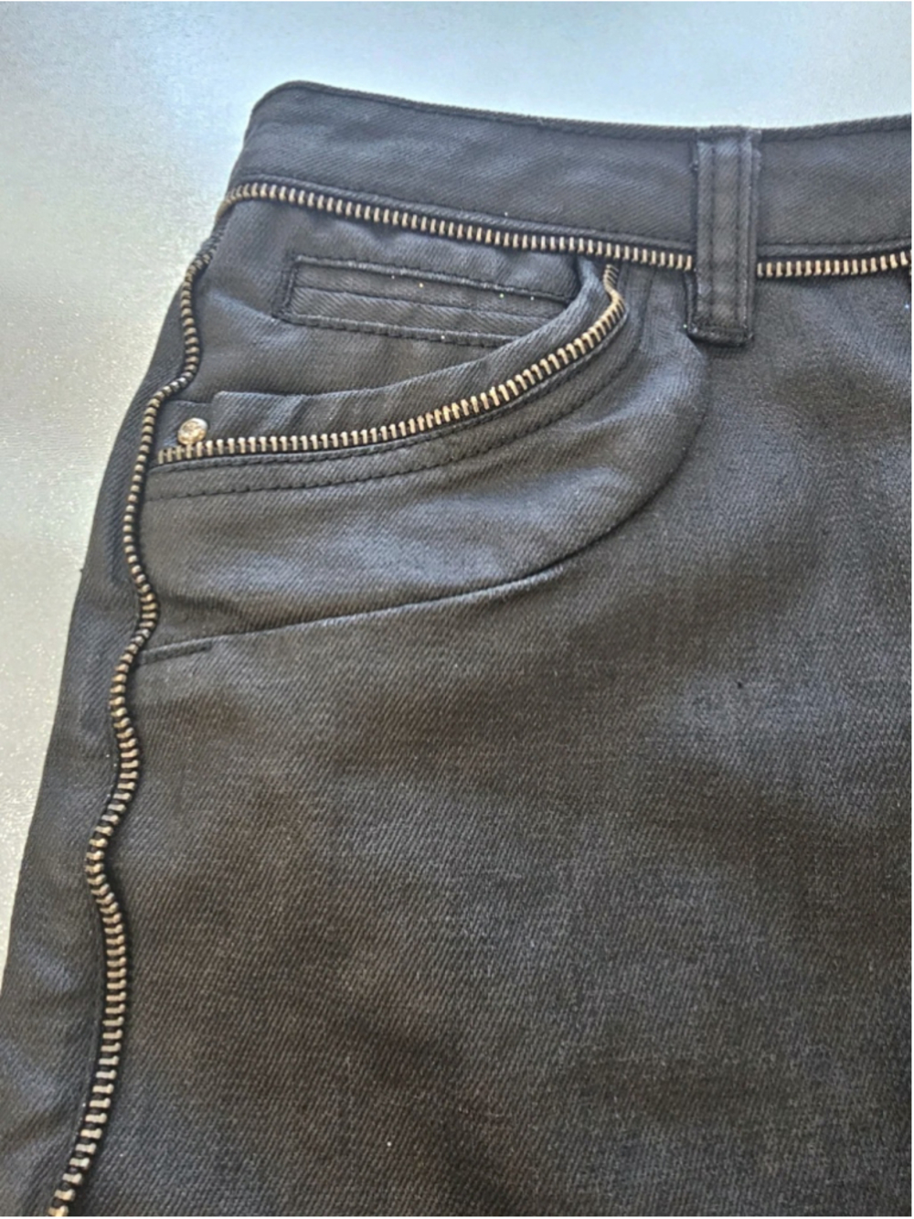Vintage Morgan de Toi Black Mini Skirt, Size 10,88% Cotton,Boho Y2K Sexy Goth - Picture 10 of 16